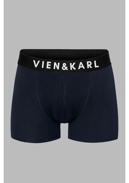 Erkek 3 Pamuklu Likralı Siyah Gri Lacivert Boxer 3 Atlet Takım indirimleri