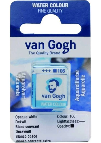 Van Gogh 1/2 Tablet Sulu Boya 106 Opaque White