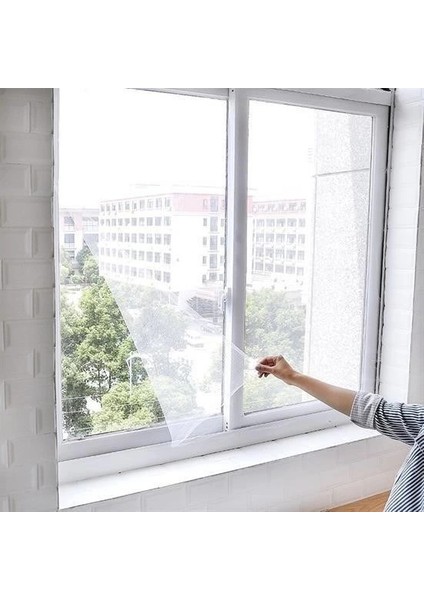 Tüm Cam Pencere Kapılara Uyumlu Çift Kanat Pencere Sinekliği fiyatları