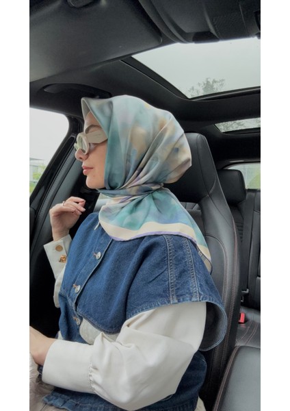 2025 Desenli Saf Ipek Eşarp 9310 32