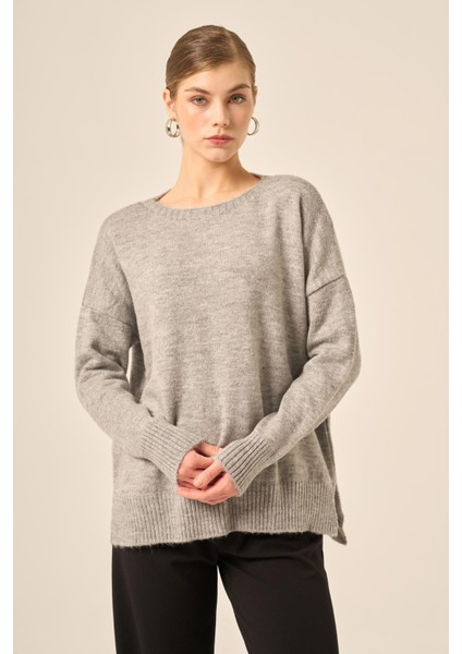 Kadın Şardon Kazak Gri 25215 modelleri