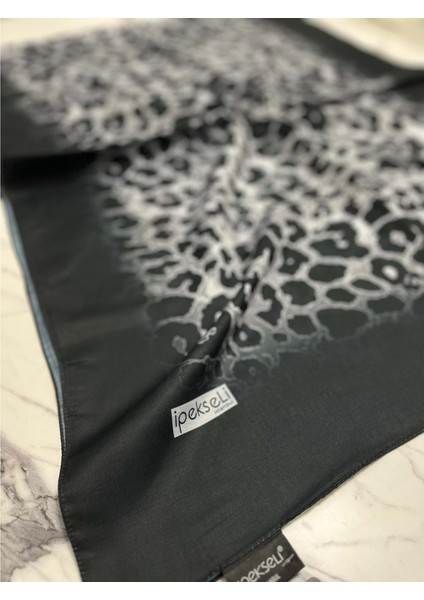 Ipekseli Leopar Desenli Organik Pamuk Şal - 5 fiyatları
