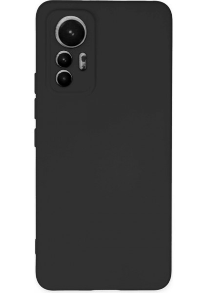 Xiaomi Mi 12 Lite Kılıf Nano Içi Kadife Silikon - Siyah