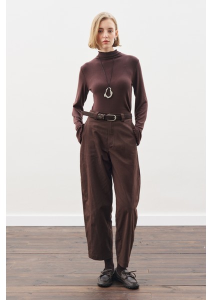 Barrel Pantolon Acı Kahve indirimleri