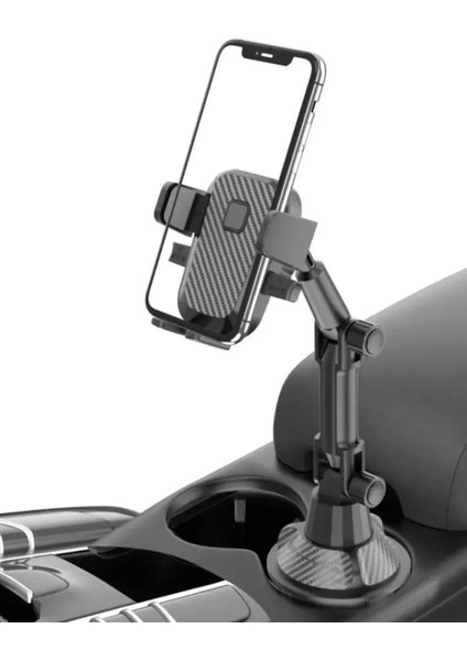 Teleskopik Araç Bardak Yerine Giren Telefon Tutucu