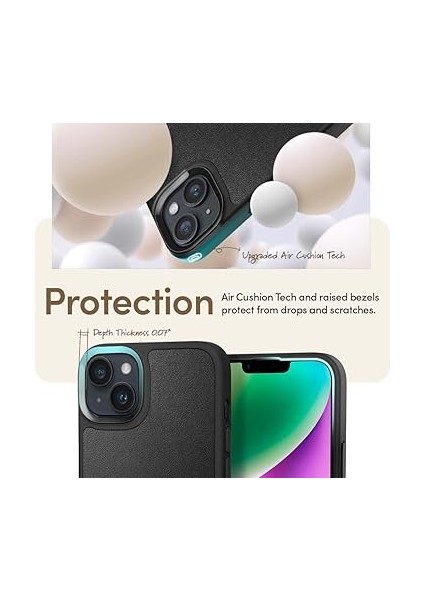 Ciel By Cyrıll iPhone 14 / 13 ile Uyumlu Kılıf Kajuk Mag Magsafe Özellikli Black - ACS05091 indirimleri