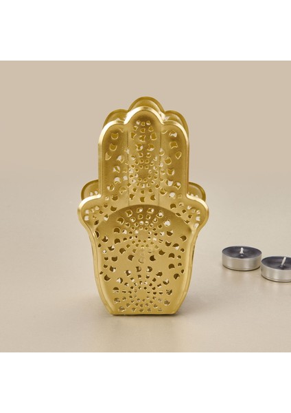 Etnik Metal Mumluk - Gold - 10 cm fiyatları