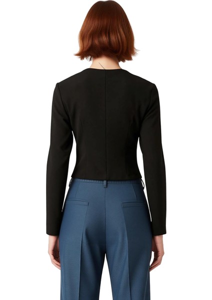 Kadınlar Için Modern Kare Yaka Uzun Kollu Dokuma Üst Kaliteli Şık Rahat Modern Zarif Günlük fiyatları