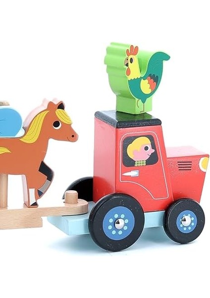 Ahşap Çiftlik Hayvanları ve Traktör modelleri