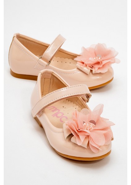 Kız Çocuk Pudra Fashion Babet