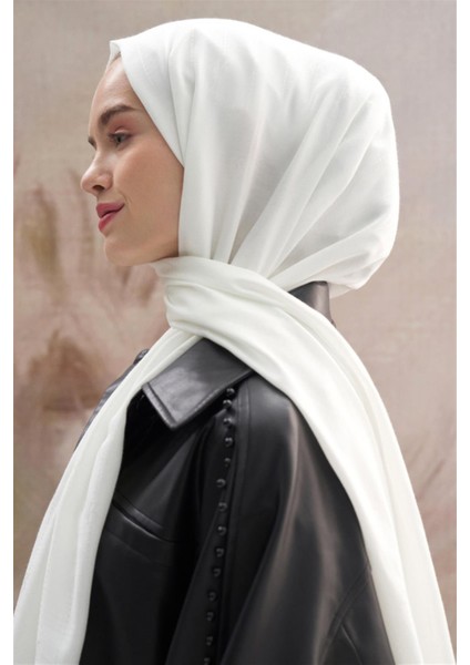 Monogram Jakar Italyan Ipekli Şal Ekru