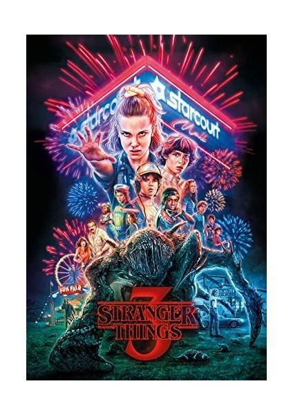 39653 Things THINGS-1000 In Italy, 1000 Parça, Tv Dizisi, Netflix, Ünlü Film Bulmacaları, Yetişkin, Çok Renkli, Orta modelleri