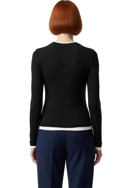 Kadın Şık Regular Dik Yaka Slim Kalıp Örme Fitted Vücuda Oturan Viskon Yumuşak Kumaşlı Esnek Bluz modelleri