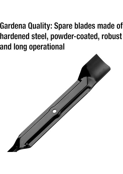 Yedek Bıçak: Powermax 32 E Elektrikli Çim Biçme Makinesi Için Çim Biçme Makinesi Bıçağı, Sertleştirilmiş Çelik, Toz Boyalı, Orijinal Gardena Aksesuarı (4080-20), Tek Boy fırsatları