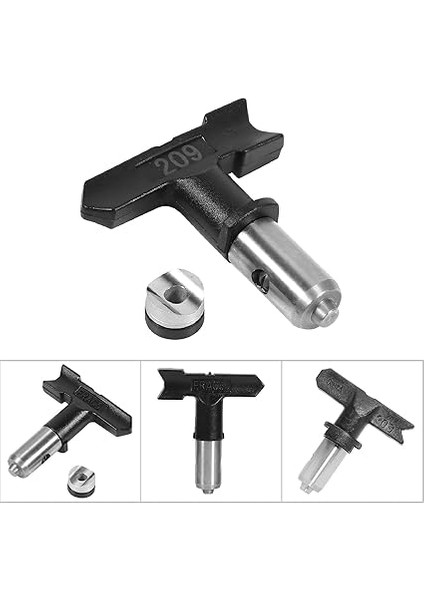 Püskürtme Tabancası Nozul-Kullanışlı Ters Çevrilebilir Tungsten Çelik Havasız Püskürtme Tabancası Uç Nozulu Aksesuar Ev Tesviye Aleti (317) fiyatları