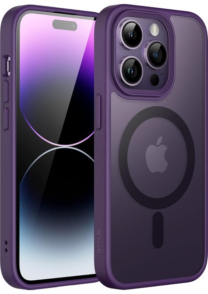 16 Pro Uyumlu Kamera Korumalı ile Uyumlu Şarj Özellikli Arkası Mat Renkli Silikon Kılıf (Mor, 16 Pro)