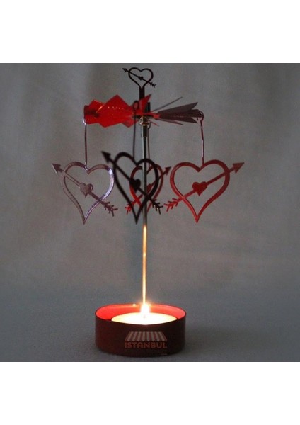Ile Dönen Kalp Mumluk Seti (Kırmızı) fiyatları