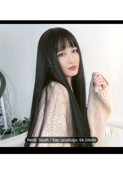 Saç Peruk Kadın Erkek Postiş At Kuyrugu Isıya Dayanıklı Fiber Günlük Saç Özel Gün Saçı