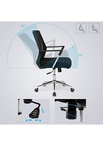 OPN83B Ofis Koltuğu, File Sırtlıklı Yönetici Döner, Döner Koltuk, Yüksekliği Ayarlanabilir Fonksiyonu Siyah, OBN83B fiyatları