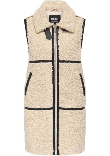 Onlparis Regular Fermuarlı Uzun Yelek Bayan Yelek 15349407