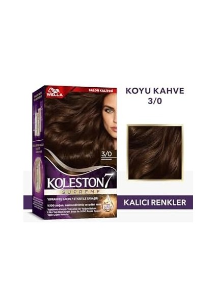 Koleston Kit 3-0 Koyu Kahve Saç Boyası fiyatları