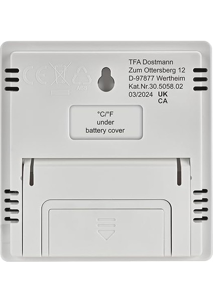 Dostmann Dijital Mini Termo-Higrometre, Iç Mekan, 30.5058.02, Oda Termometresi, Nem Ölçer, Nem ve Sıcaklık Ölçümü, Oda Iklimi Kontrolü Için, Maks. Minimum, Saat ve Tarih Dahil, Beyaz fırsatları
