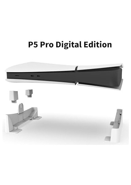 Sony Ps5 Pro/ps5 Ince Konsol Için Yatay Stand, Playstation 5 Pro Disk ve Dijital Sürüm Aksesuarlarıyla Uyumlu Taban Standı Kaymaz Mads indirimleri