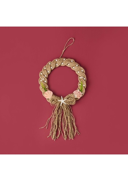 Dekoratif Welcome Starfish Kapı Süsü - Renkli - 30 cm