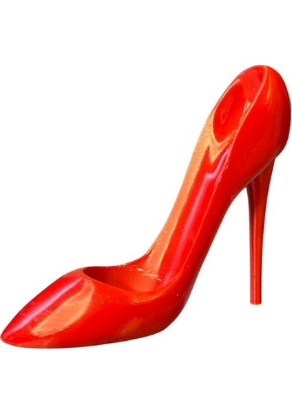 Stiletto Görünümlü Şarap Standı – El Boyaması Şık ve Dekoratif Şarap Tutucu | Modern Ev Dekoru