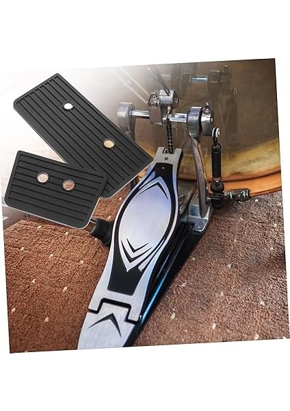 2 Adet Profesyonel Davul Pedalı Koruyucu Davul Pedalı Parçaları Kaymaz Pedal Pedaler ve Aksesuarları Için Antiskid Kauçuk Padleri indirimleri