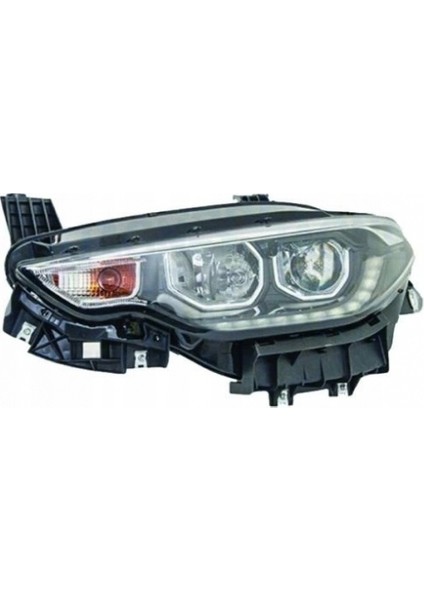 Fiat Egea 2015-2020 Motorlu Far Sol Led+Park+Ballast Beyaz Çıtalı Oem No (52214459)