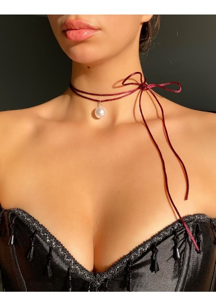 Ipli Büyük Inci Kolye