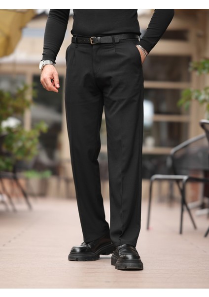 Rahat Kalıp Old Money Kumaş Pantolon