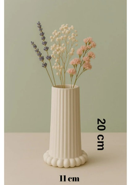 Bohem Tarz Büyük Boy Çizgili Vazo + Bubble Tabak fiyatları