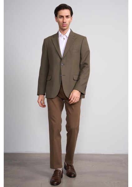 6417 Erkek Julıa Gabardin Regular Yan Cep Pantolon Kahve
