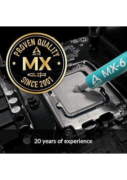 Mx-6 (4 G) – Ultimate Performance Isı Iletken Macun, Cpu, Konsol, Grafik Kartları, Dizüstü Bilgisayarlar Için, Çok Yüksek Isı Iletkenliği, Uzun Dayanıklılık, Iletken Değildir, Kapasitif indirimleri