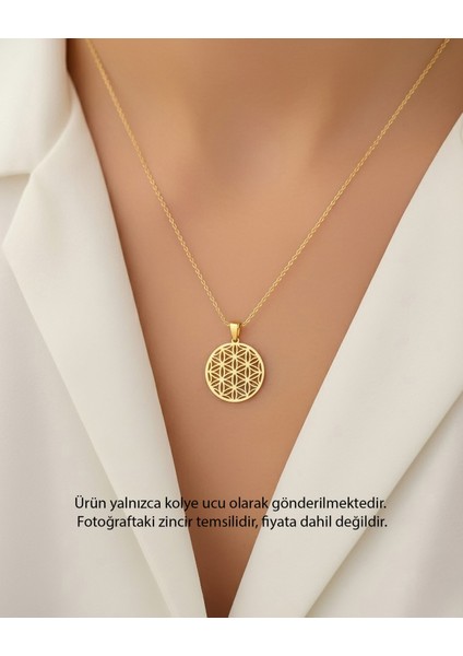 Yaşam Çiçeği 14 Ayar Altın Kolye Ucu modelleri