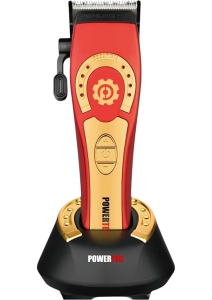 TR-4800 Tam Profesyonel 9.000RPM 8 Kademeli Saç-Sakal Kesim Makinesi +Yedek Seramik Bıçak Seti