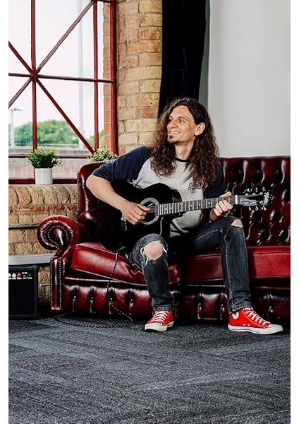 RG-560BK-AMP Siyah Amfili Elektro Akustik Gitar Full Set modelleri