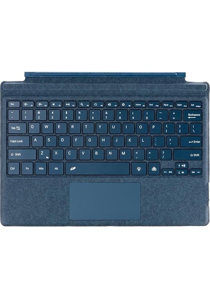 Surface Keyboard Pro 3/4/5/6/7 Bt 5.1 Renkli Arkadan Aydınlatmalı Ince 10M Menzilli Tasarım Surface Pro Klavye Için
