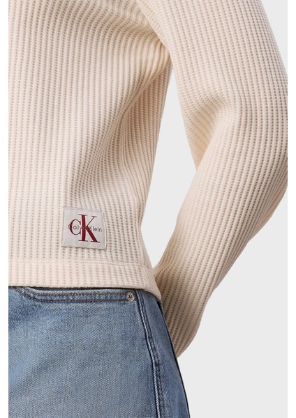 Pamuklu Slim Fit Bisiklet Yaka Kazak LV047D225GYAM Bayan Kazak LV047D225G Yam