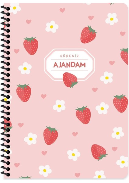 17X24 Sert Kapak Spiralli Süresiz Ajandam