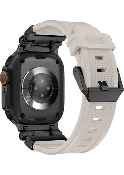 Apple Watch 11 10 46MM 9 8 7 6 Se Ultra Uyumlu 49-46-45-44-42MM Metal Pimli Tokalı Premium Silikon Kordon – Dayanıklı Spor Rubber Kayış fiyatları