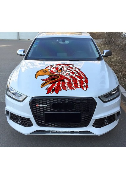 Kırmızı Beyaz Kartal Sticker, Eagle,araba Oto Motosiklet Karavan Sticker 00945 modelleri