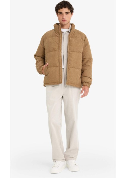 Regular Fit Dik Yaka Fermuarlı İç Cepli Mont E9246AX25WN fiyatları