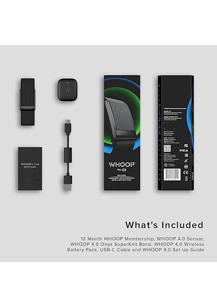 4.0 With 12 Month Subscription – Wearable Health, Fitness & Activity Tracker – Sürekli Izleme, Performans Optimizasyonu, Kalp Hızı Takibi – Uyku, Strain, Kurtarma, Sağlıklı Yaşam Geliştirme fırsatları