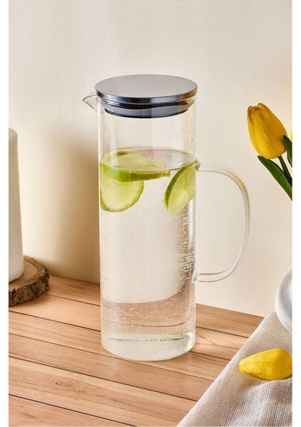 Borosilikat Cam Buzdolabı Sürahisi 1200 ml