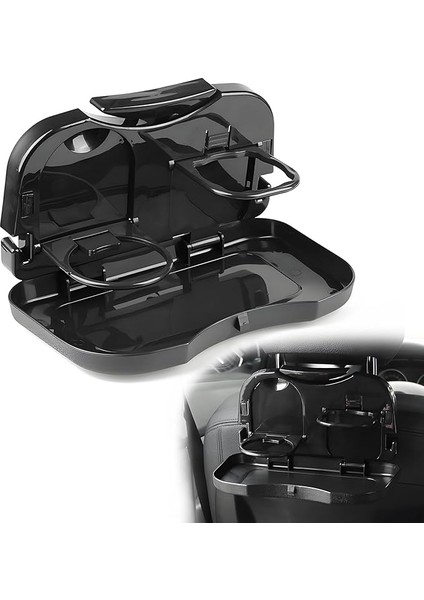 Otomobil Masası, Katlanır Masa, Küçük Araç Arka Koltuğu, Araç Arkası Düzenleyici, Arka Koltuk, Otomobil Masası, Arka Koltuk, Bardak Tutuculu (Siyah)