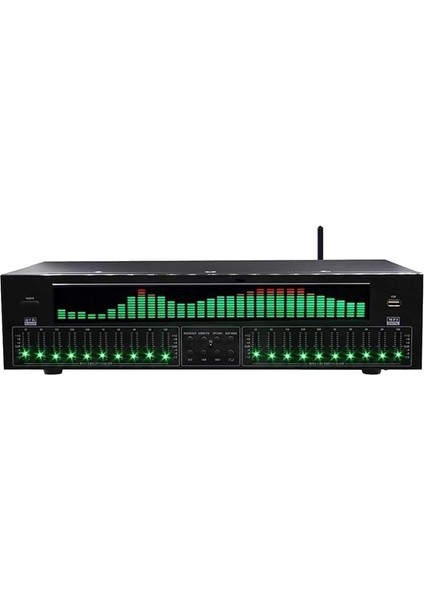 Bant Dijital Ekolayzer, Dijital Ses Stereo Grafik Ekolayzır, LED Müzik Spektrum Analizörü, Gürültü Azaltma Fonksiyonu, 12 Ritim Modu, Kayıt Odaları Için Uygun