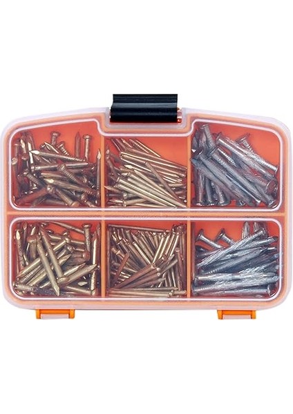 260 Adet Paslanmaz Beton Çivisi Seti - 3 Çeşit Çelik Beton, Duvar, Parke Çivisi